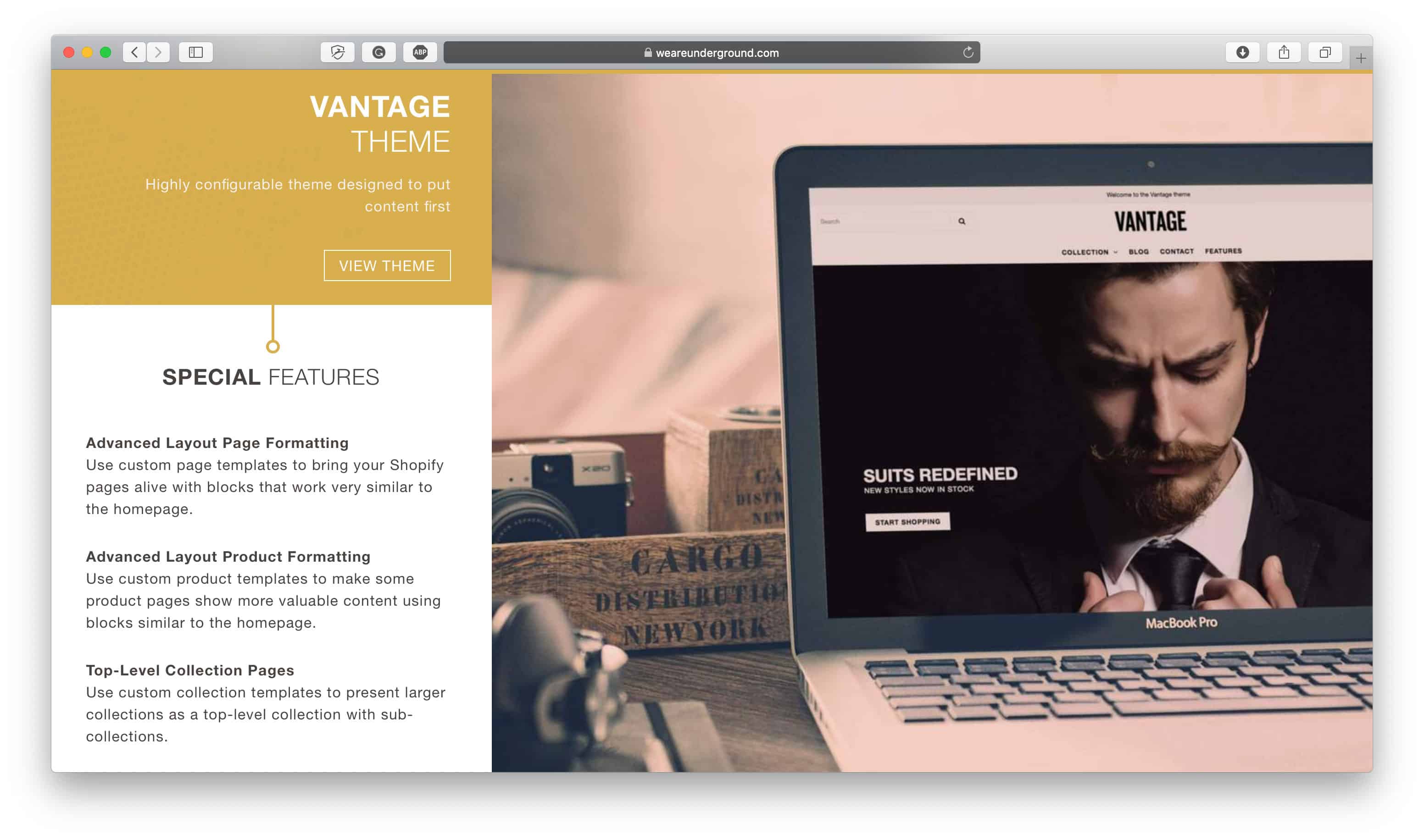 Vantage Shopify Theme