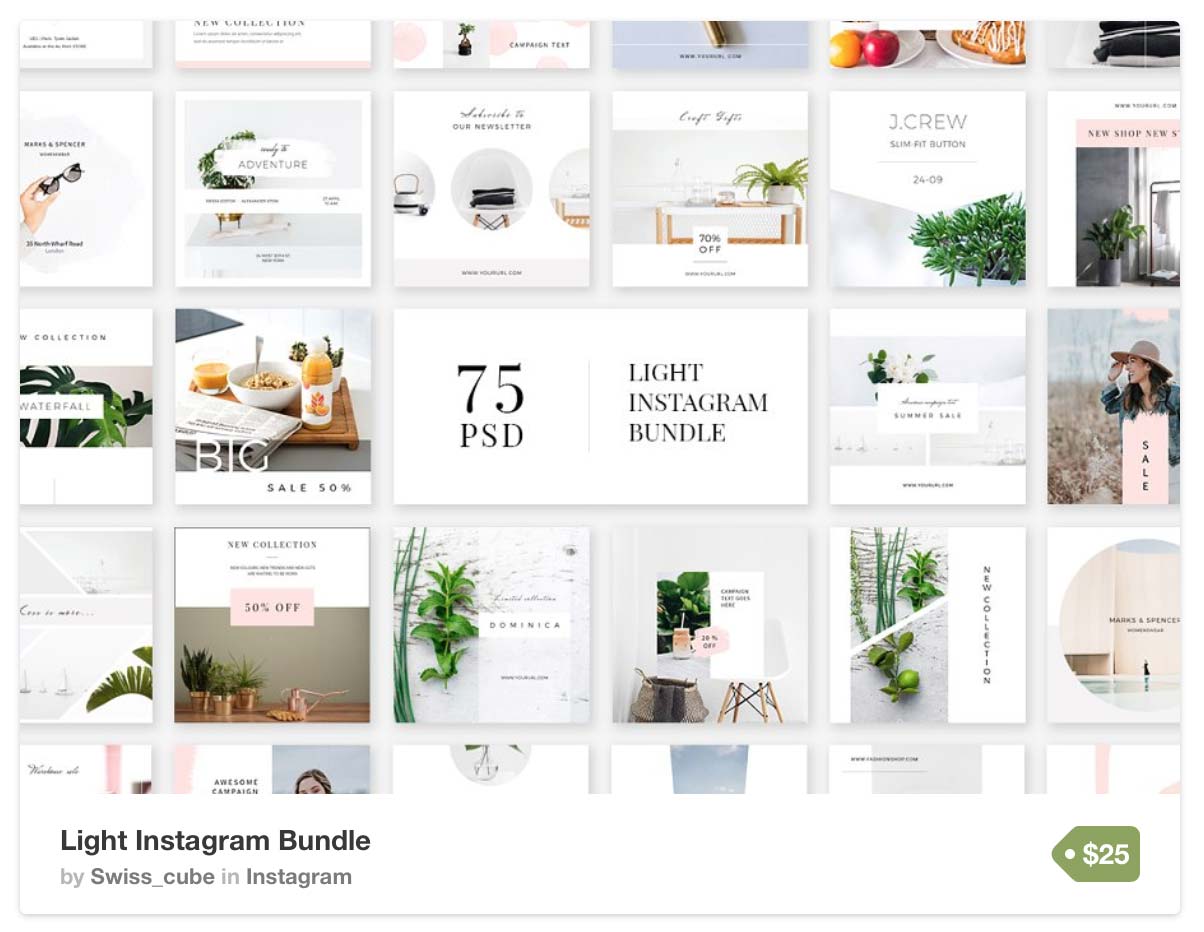 Whitespace Instagram Template