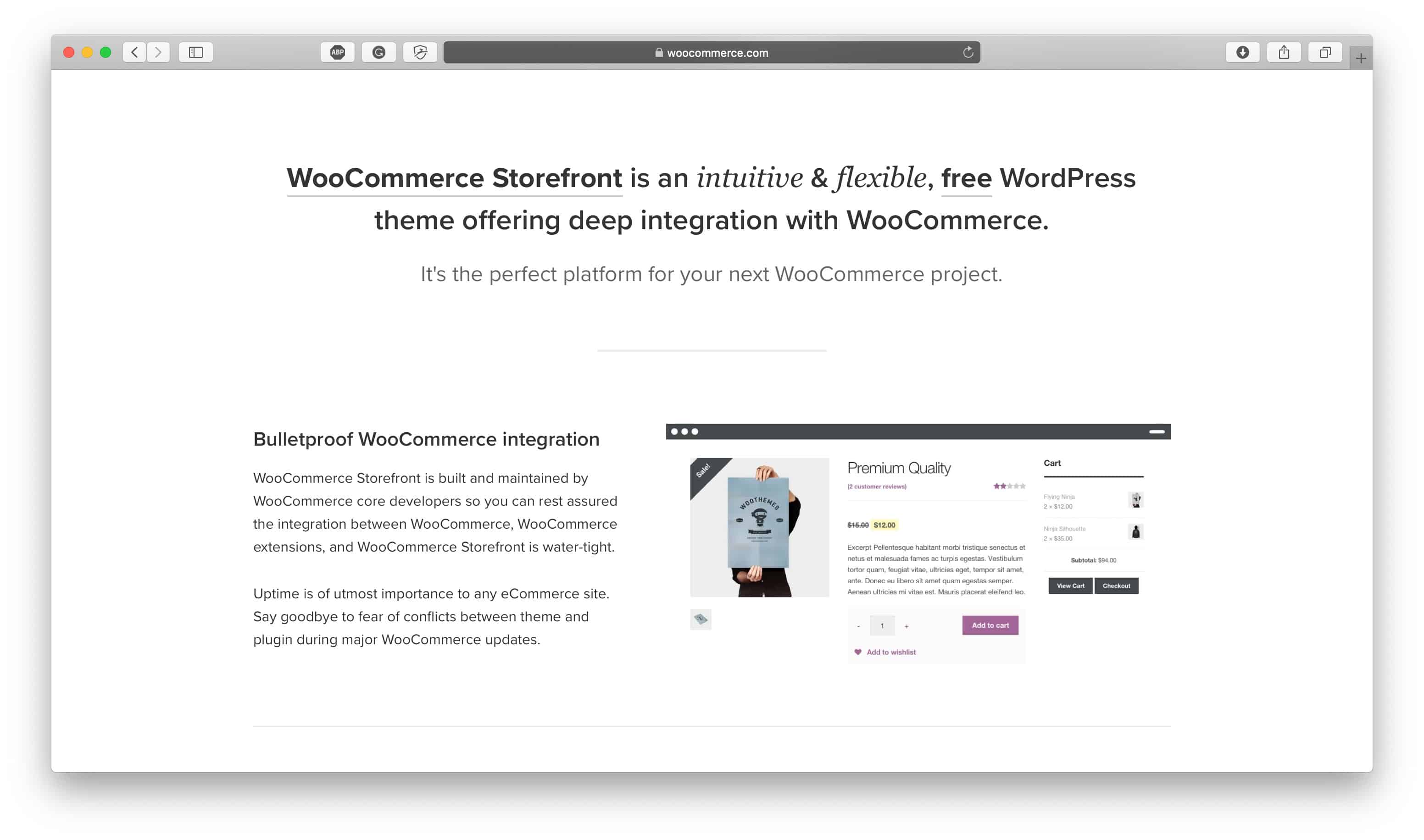 WooCommerce Storefront