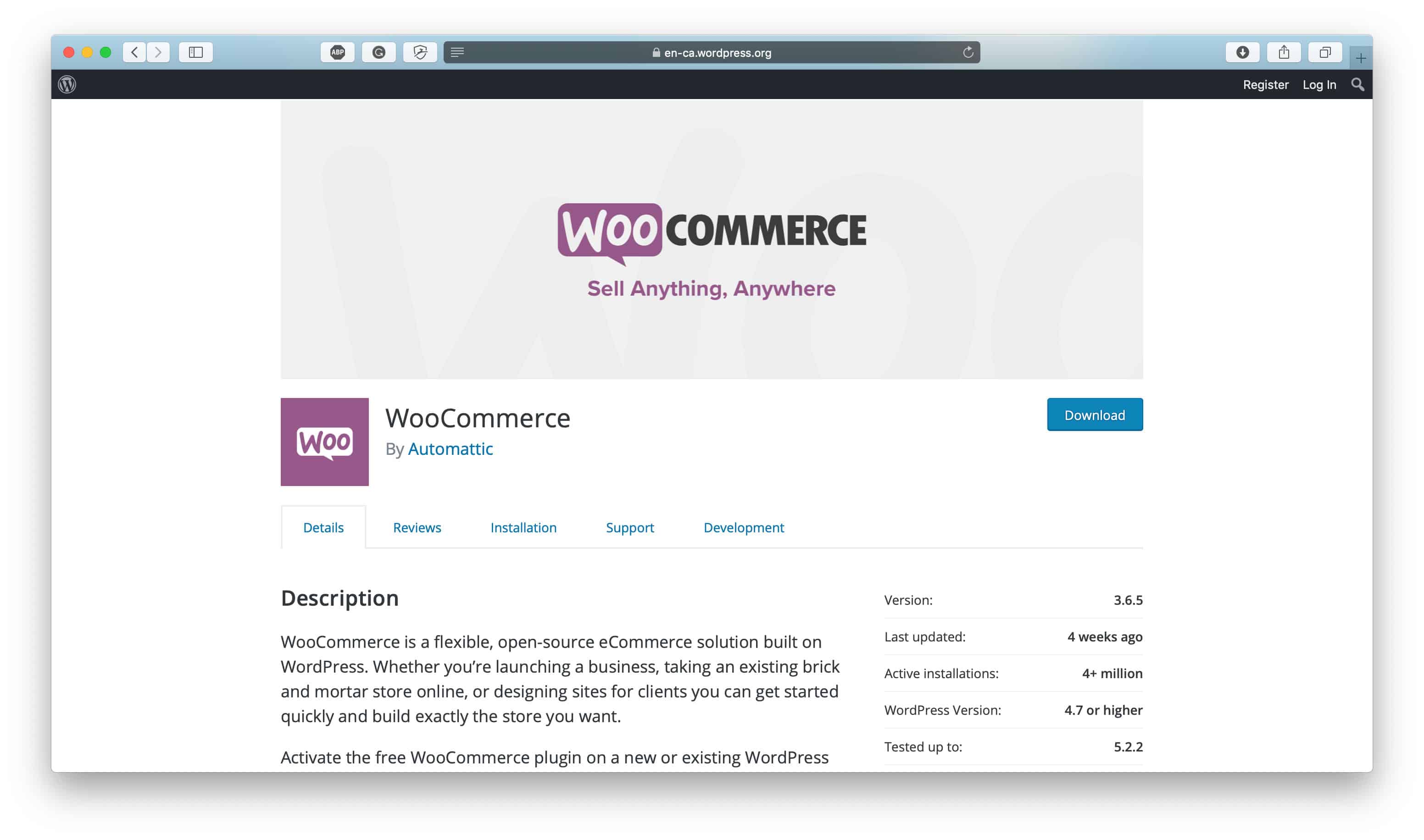 WooCommerce WordPress Plugin