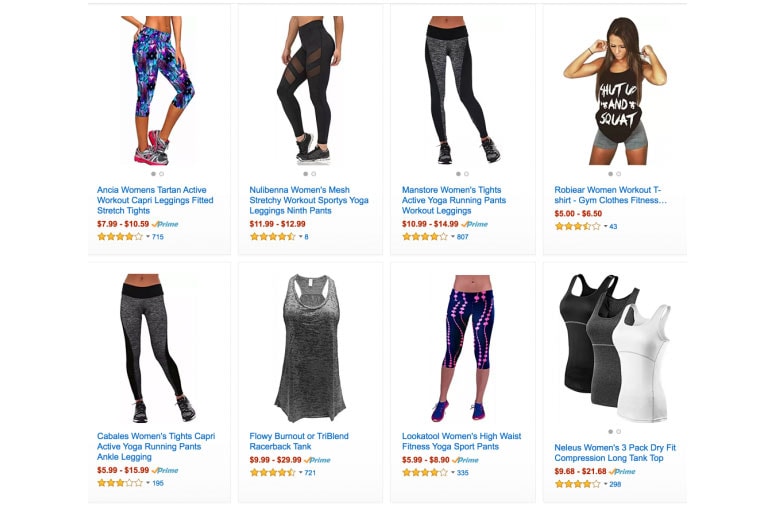 Workout Clothes Search Results