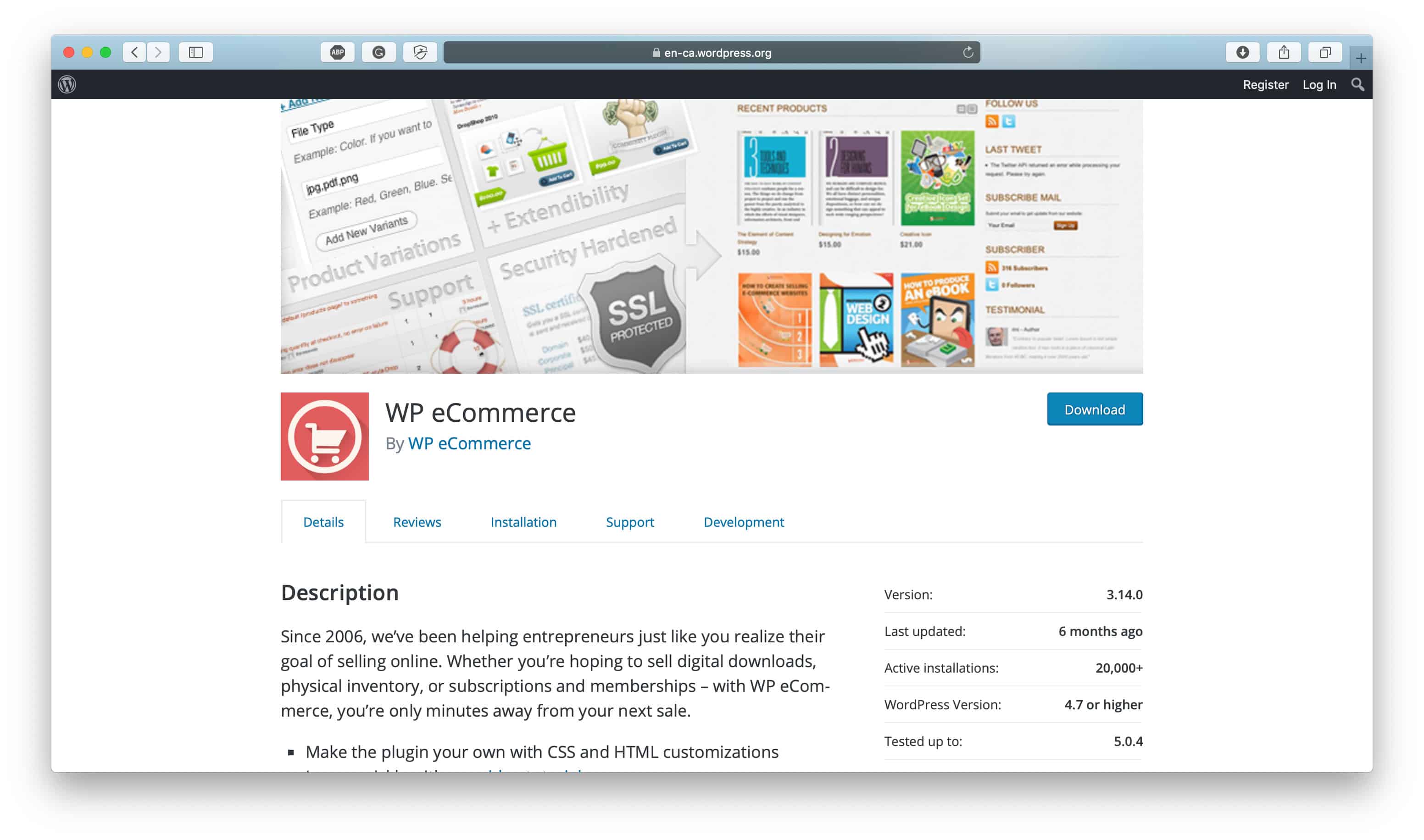 WP Ecommerce WordPress Plugin