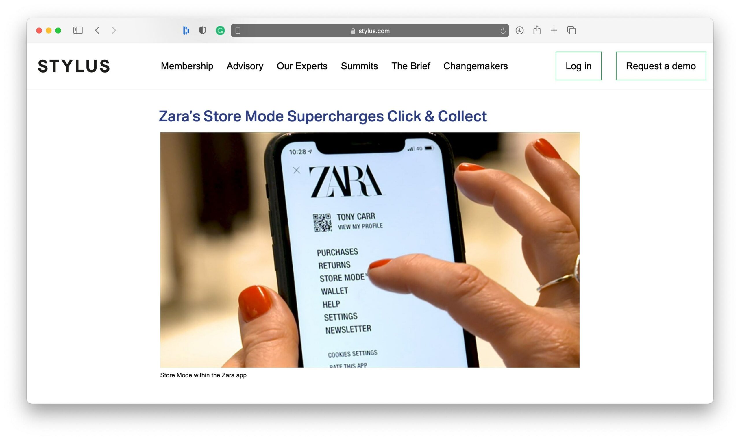 Zara Store Mode Strategy