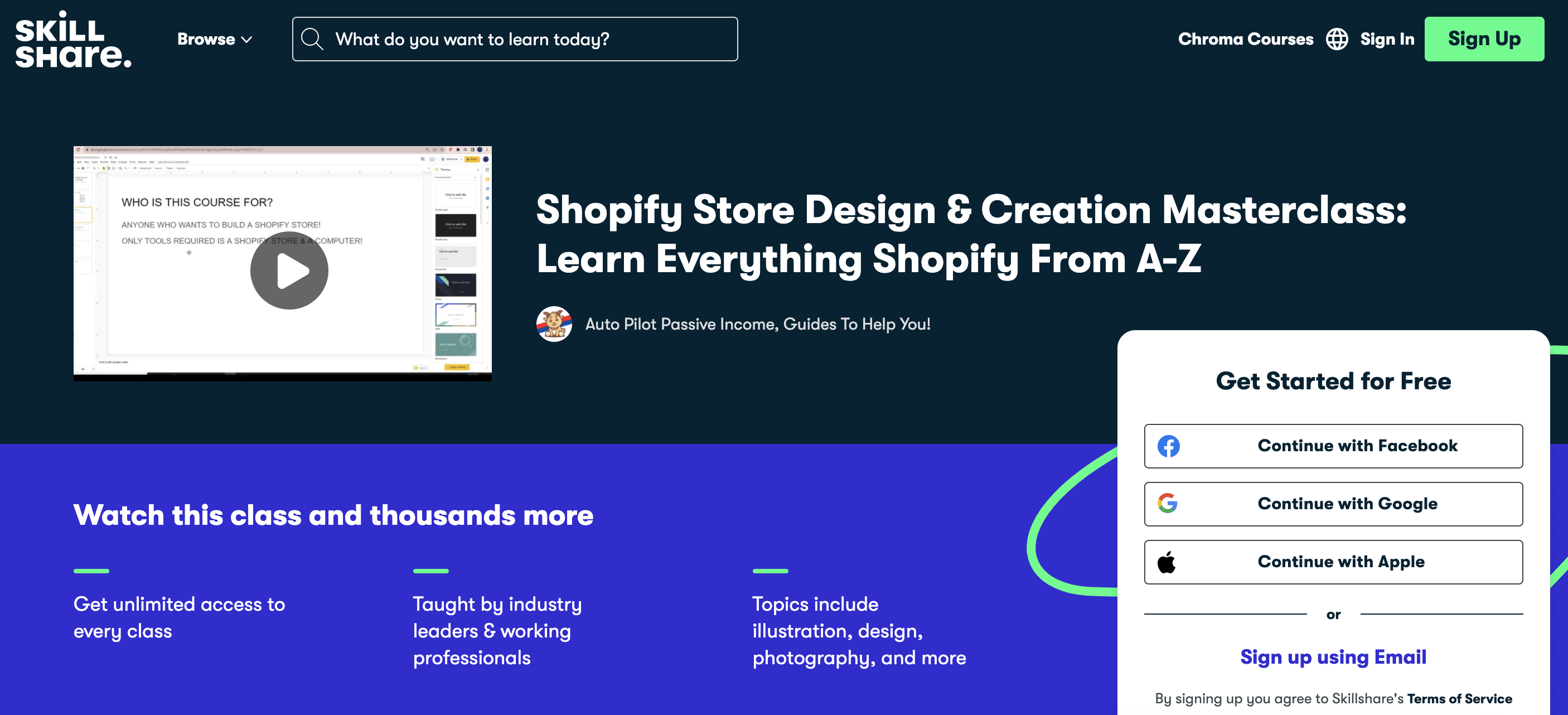 shopify course